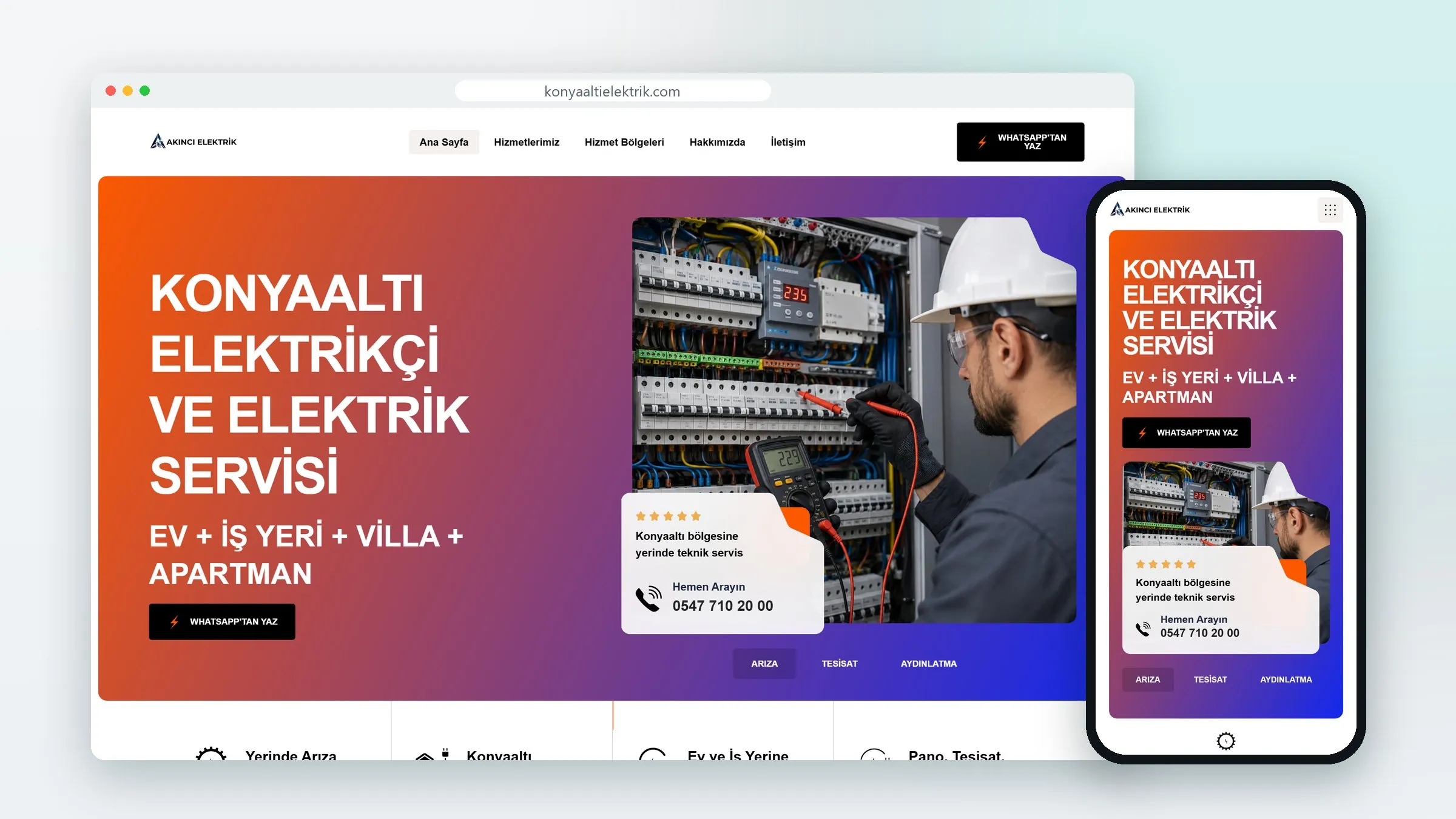 Konyaaltı Elektrik projesinden görsel